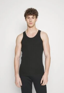 Marc O'Polo ICONIC RIB 2 PACK TANK TOP - Unterhemd/-shirt - Black/black -Mode Familie b232fb75ad3c4662a85e4a1bb40dbf7d