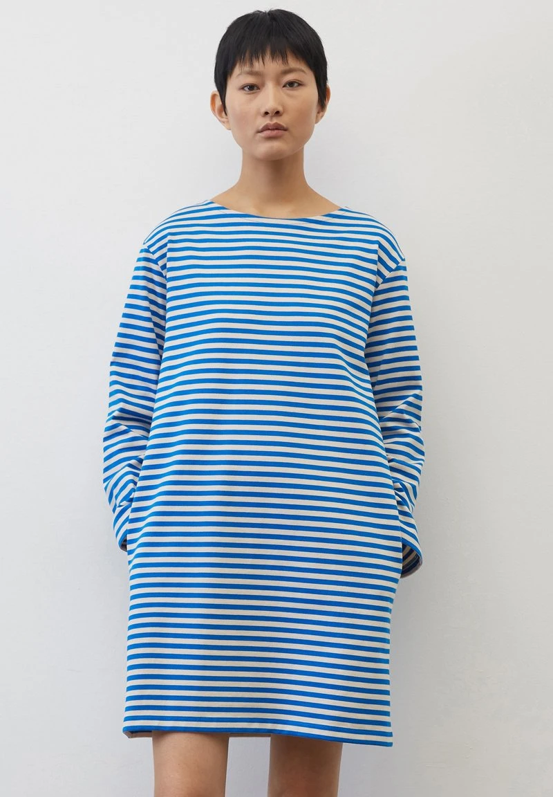 Marc O'Polo HEAVY STREIFEN - Jerseykleid - Multi Vibrant Blue 1 Marc O'Polo HEAVY STREIFEN - Jerseykleid - Multi Vibrant Blue