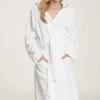 Marc O'Polo BADEMANTEL MIT KAPUZE LÄNGE - Bademantel - White