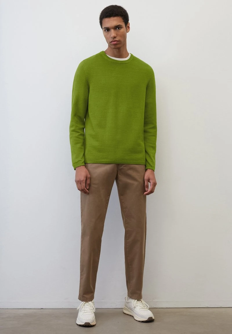 Marc O'Polo RUNDHALS REGULAR - Strickpullover - Cargo Khaki 5 Marc O'Polo RUNDHALS REGULAR - Strickpullover - Cargo Khaki – Bild 5