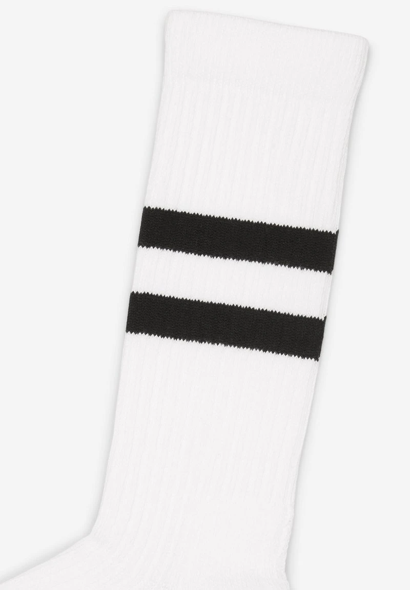 Marc O'Polo MIT SPORTIVEN STREIFEN - Socken - White Black 3 Marc O'Polo MIT SPORTIVEN STREIFEN - Socken - White Black – Bild 3