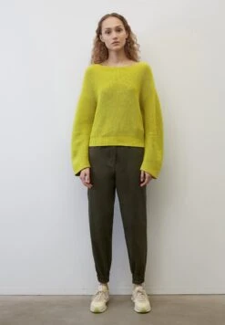 Marc O'Polo U-Boot Mit Statement-Ärmeln Cropped Aus Hea - Strickpullover - Lime Green -Mode Familie b5c9a41c644e426d9103e27a3f4ef35d