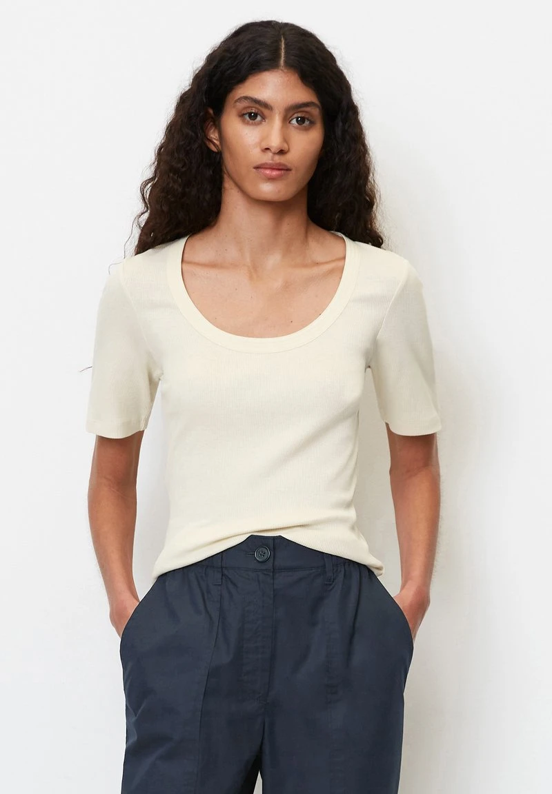 Marc O'Polo AUS ORGANIC - T-Shirt Basic - Soft Taupe 1 Marc O'Polo AUS ORGANIC - T-Shirt Basic - Soft Taupe