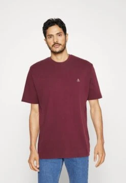 Marc O'Polo SHORT SLEEVE LOGO - T-Shirt Basic - Dark Romance