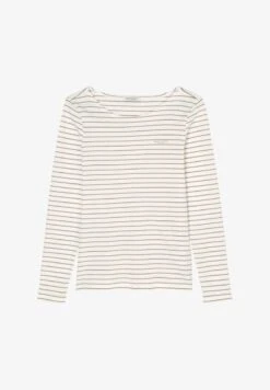 Marc O'Polo LONG SLEEVE ROUND NECK - Langarmshirt - Brown -Mode Familie b6ac930b66b54b72bdec56514620f254