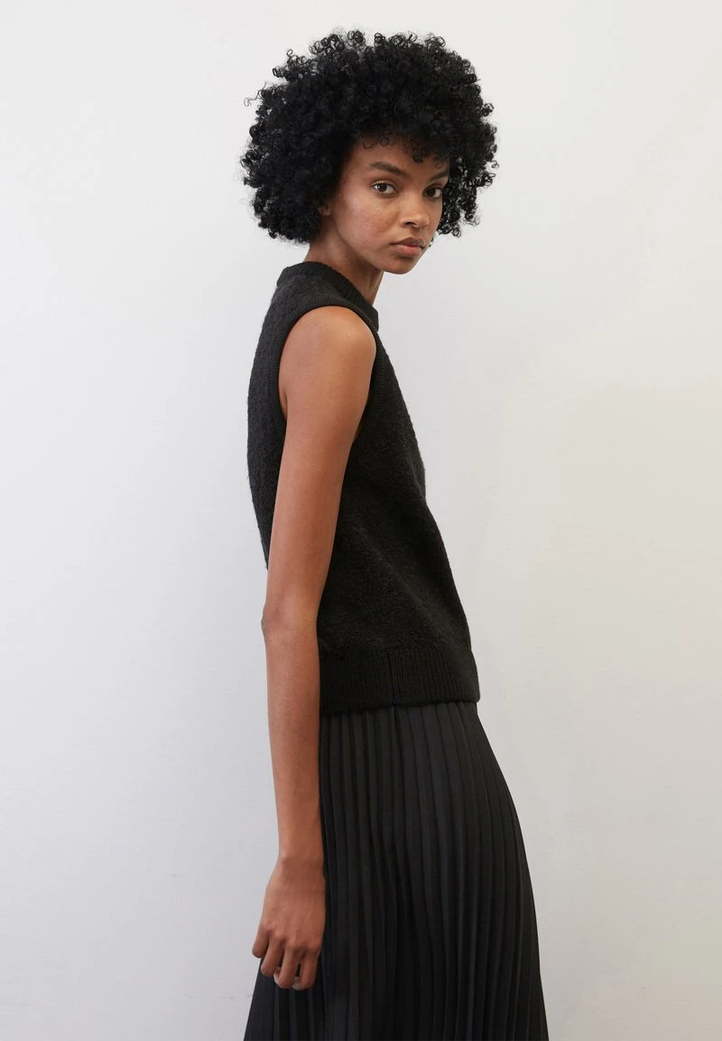 Marc O'Polo SLEEVELESS ROUND NECK - Strickpullover - Black 4 Marc O'Polo SLEEVELESS ROUND NECK - Strickpullover - Black – Bild 4