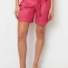 Marc O'Polo HIGH RISE PLEATS BELT - Shorts - Dahlia Pink