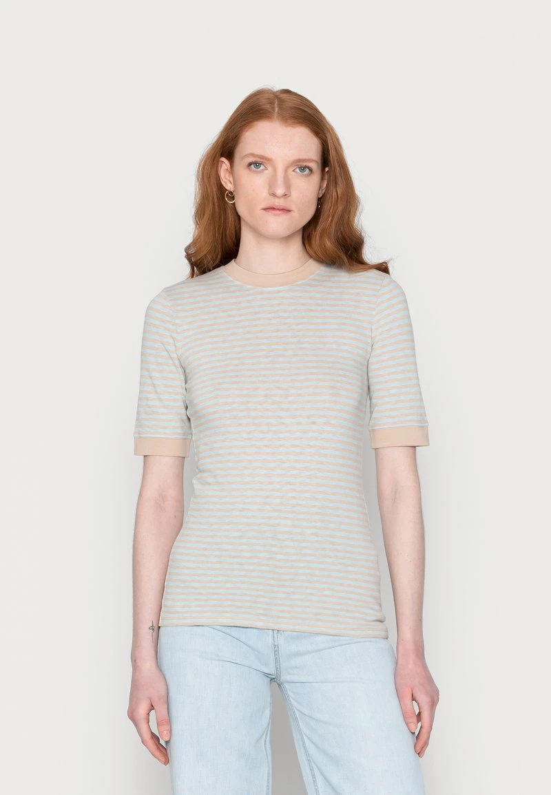 Marc O'Polo DENIM MODERN HALFSLEEVE SLIM FIT STRIPED - T-Shirt Print - Multi/misty Maze 1 Marc O'Polo DENIM MODERN HALFSLEEVE SLIM FIT STRIPED - T-Shirt Print - Multi/misty Maze