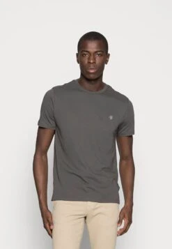 Marc O'Polo C-NECK - T-Shirt Basic - Gray Pinstripe