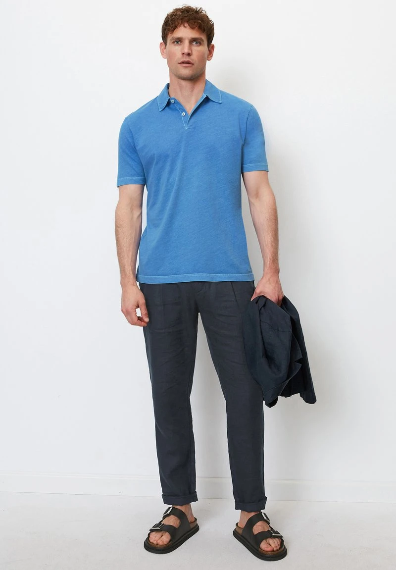 Marc O'Polo SHORT SLEEVE LOGO ARTWORK AT CHEST STRAIGHT - Poloshirt - Azur Blue 2 Marc O'Polo SHORT SLEEVE LOGO ARTWORK AT CHEST STRAIGHT - Poloshirt - Azur Blue – Bild 2