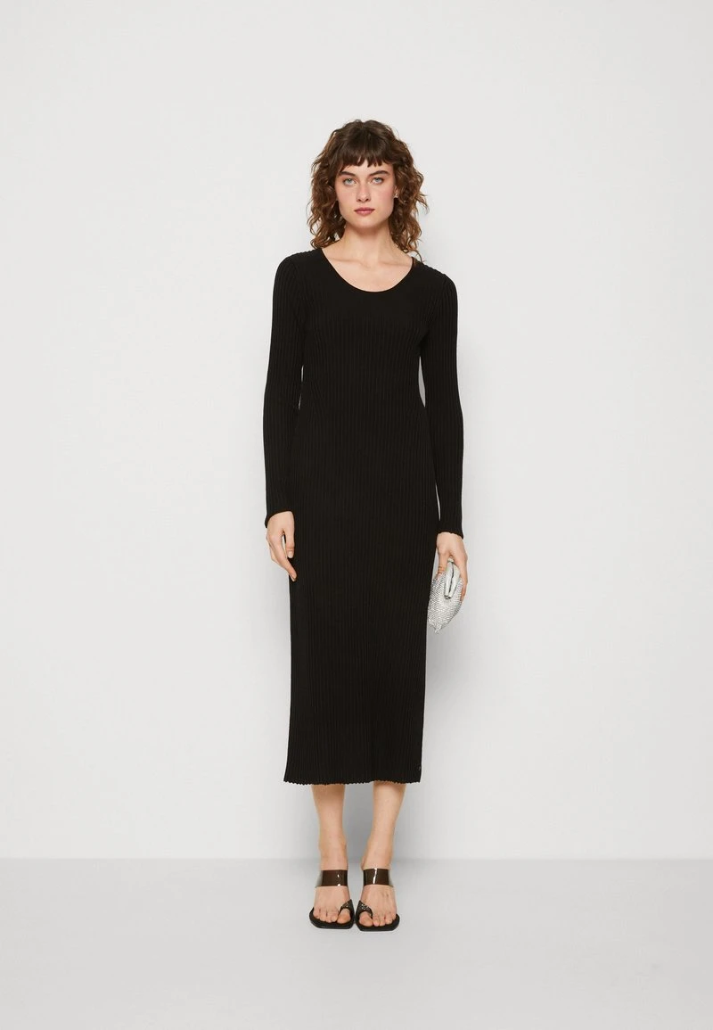 Marc O'Polo DENIM TUBE DRESS - Strickkleid - Black 2 Marc O'Polo DENIM TUBE DRESS - Strickkleid - Black – Bild 2