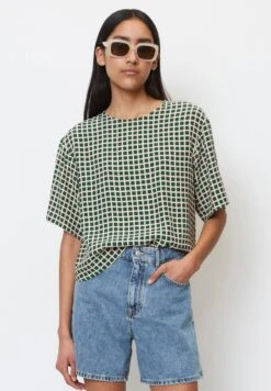 Marc O'Polo DENIM SHORT SLEEVE - Bluse - Multi Blue