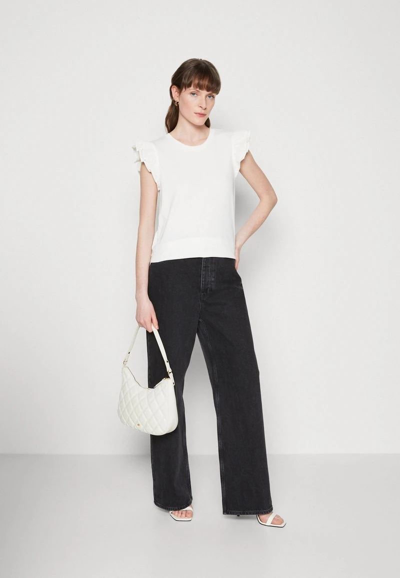 Marc O'Polo DENIM SLEEVELESS RUFFLES AT ARMHOLE - T-Shirt Print - Egg White 2 Marc O'Polo DENIM SLEEVELESS RUFFLES AT ARMHOLE - T-Shirt Print - Egg White – Bild 2