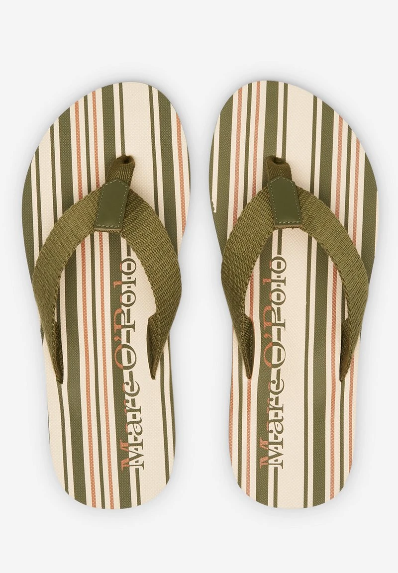 Marc O'Polo ZEHENTRENNER-BEACH STREIFEN-DESSIN - Zehentrenner - Khaki 3 Marc O'Polo ZEHENTRENNER-BEACH STREIFEN-DESSIN - Zehentrenner - Khaki – Bild 3