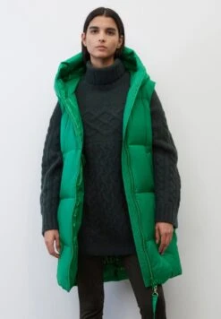 Marc O'Polo LONG FIXED HOOD - Weste - Shiny Emerald