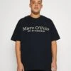 Marc O'Polo SHORT SLEEVE CREW NECK BIG SIZE - T-Shirt Print - Dark Navy