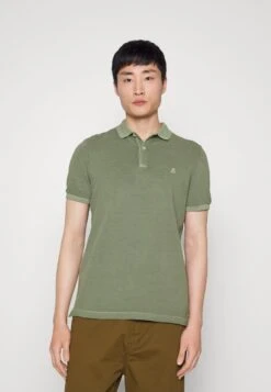 Marc O'Polo SHORT SLEEVE, COLLAR AND CUFFS, SLITS AT HEM - Poloshirt - Olive -Mode Familie c17af3d7139942b9962cb7ed0e6c4cd3 1