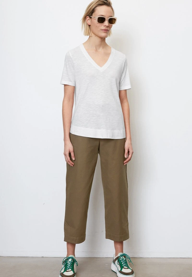 Marc O'Polo V NECK - T-Shirt Basic - White 5 Marc O'Polo V NECK - T-Shirt Basic - White – Bild 5