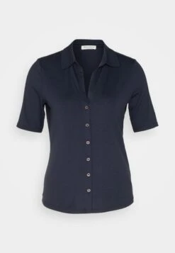 Marc O'Polo BLOUSE SHORT SLEEVE CLASSIC FIT - Hemdbluse - Deep Blue Sea -Mode Familie c2c579a8df744f5b8d058ac53e63fa97