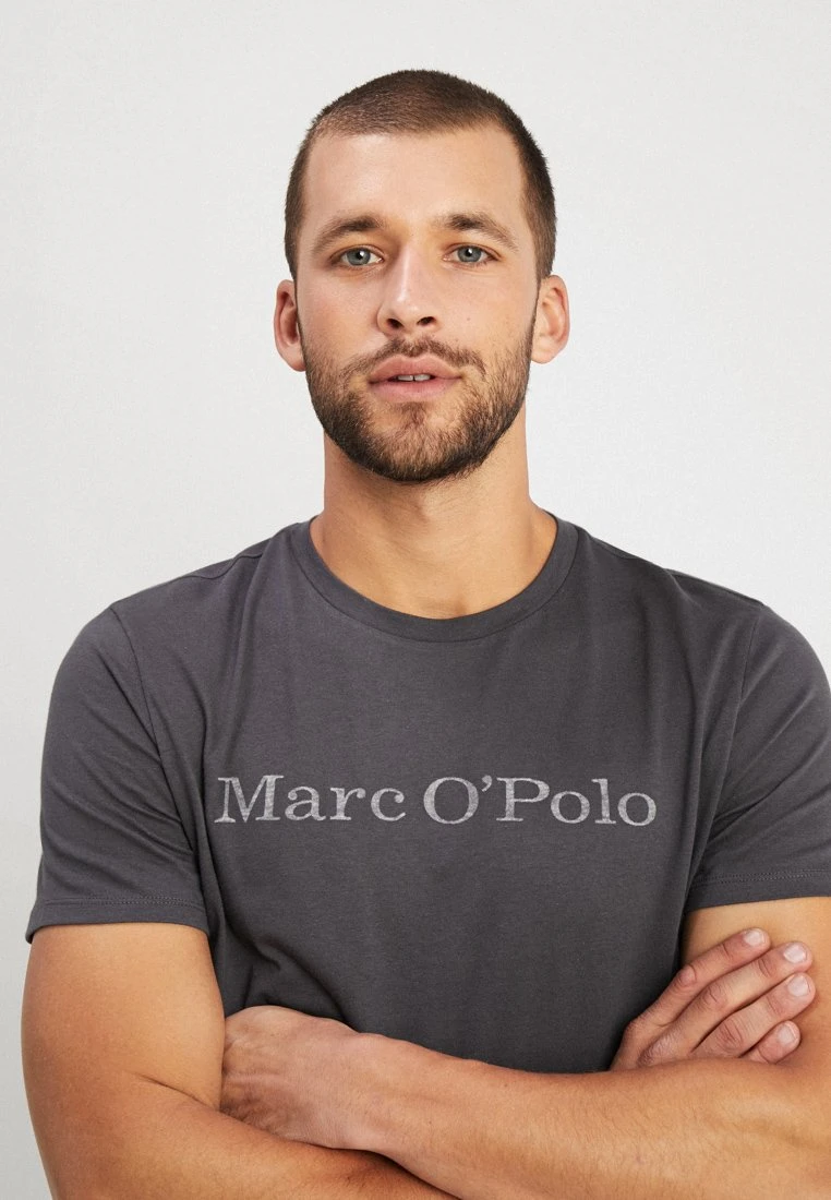 Marc O'Polo T-Shirt Print - Gray Pinstripe 5 Marc O'Polo T-Shirt Print - Gray Pinstripe – Bild 5