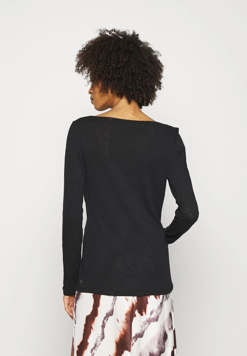Marc O'Polo LONG SLEEVE BOAT NECK - Langarmshirt - Black 3 Marc O'Polo LONG SLEEVE BOAT NECK - Langarmshirt - Black – Bild 3