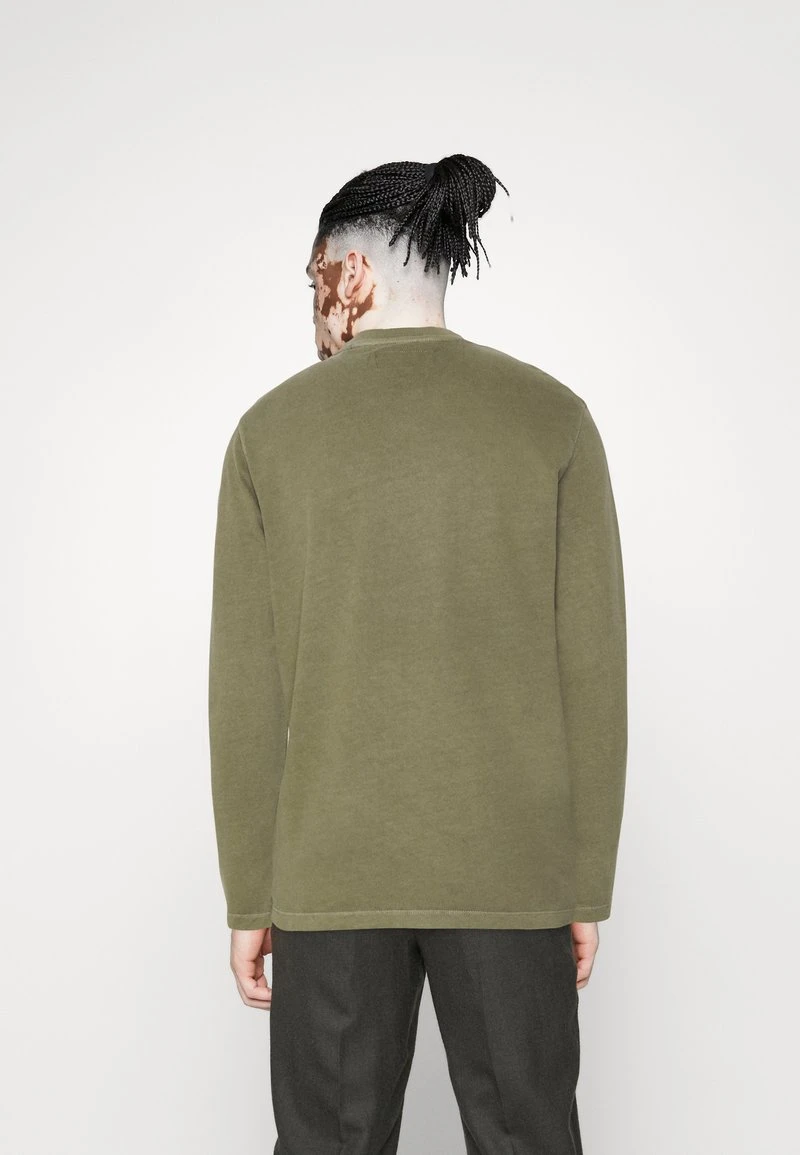 Marc O'Polo CREW EMBROIDERY - Langarmshirt - Olive 3 Marc O'Polo CREW EMBROIDERY - Langarmshirt - Olive – Bild 3