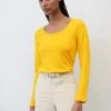 Marc O'Polo MIT RUNDEM AUSSCHNITT - Langarmshirt - Morning Sun