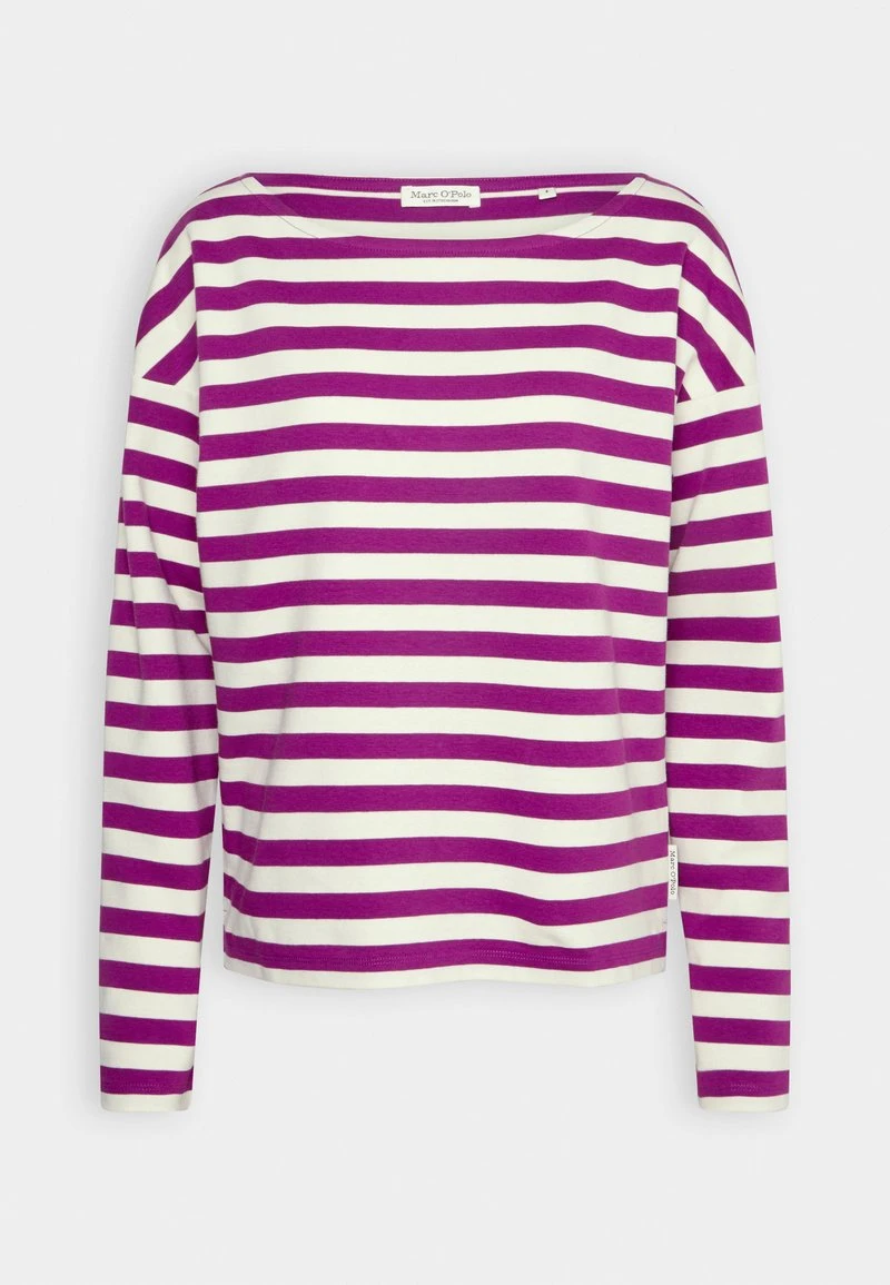 Marc O'Polo LONG SLEEVE ROUND NECK - Langarmshirt - Multi/purple Berry 1 Marc O'Polo LONG SLEEVE ROUND NECK - Langarmshirt - Multi/purple Berry