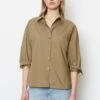Marc O'Polo LONG SLEEVE CASUAL MODERN DROPPED SHOULDER SOLID - Hemdbluse - Dusty Earth