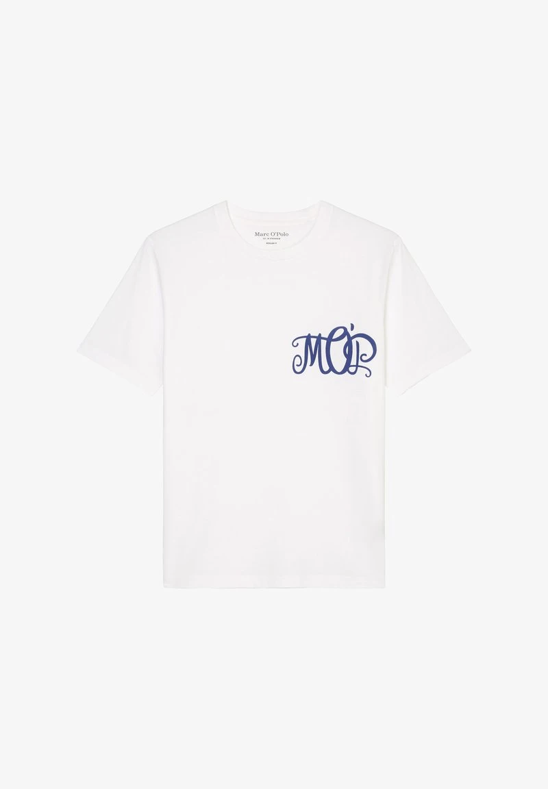 Marc O'Polo REGULAR MIT ELEGANT GESCHWUNGENEM LOGO-PRINT - T-Shirt Print - White 6 Marc O'Polo REGULAR MIT ELEGANT GESCHWUNGENEM LOGO-PRINT - T-Shirt Print - White – Bild 6