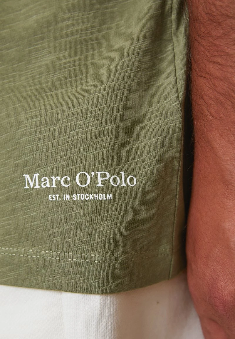 Marc O'Polo SLUB REGULAR - T-Shirt Basic - Olive 5 Marc O'Polo SLUB REGULAR - T-Shirt Basic - Olive – Bild 5