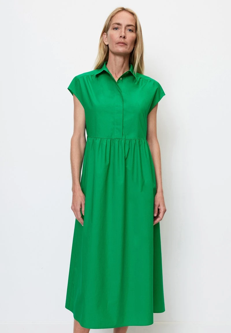 Marc O'Polo VOLUMEN-AUS - Blusenkleid - Vivid Green 1 Marc O'Polo VOLUMEN-AUS - Blusenkleid - Vivid Green