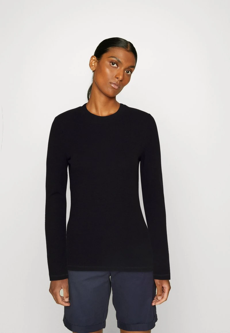 Marc O'Polo LONG SLEEVE ROUND NECK - Langarmshirt - Black 1 Marc O'Polo LONG SLEEVE ROUND NECK - Langarmshirt - Black
