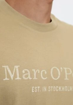 Marc O'Polo SHORT SLEEVE CREW NECK CLASSIC INSIDE CHE - T-Shirt Print - Soft Mocca -Mode Familie d303c85946504b97982b38fdce1dfd4f