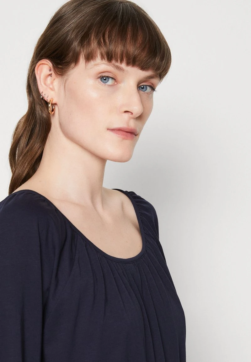 Marc O'Polo 3 4 SLEEVE ROUND NECK WITH PLEATS SOLID - T-Shirt Basic - Deep Blue Sea 4 Marc O'Polo 3 4 SLEEVE ROUND NECK WITH PLEATS SOLID - T-Shirt Basic - Deep Blue Sea – Bild 4