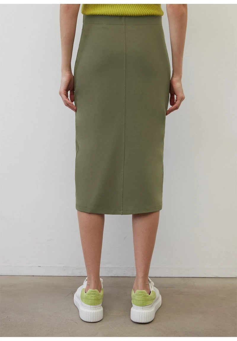 Marc O'Polo MIDI SLIM AUS STRETCHIGEM INTERLOCK - Bleistiftrock - Wild Olive 3 Marc O'Polo MIDI SLIM AUS STRETCHIGEM INTERLOCK - Bleistiftrock - Wild Olive – Bild 3