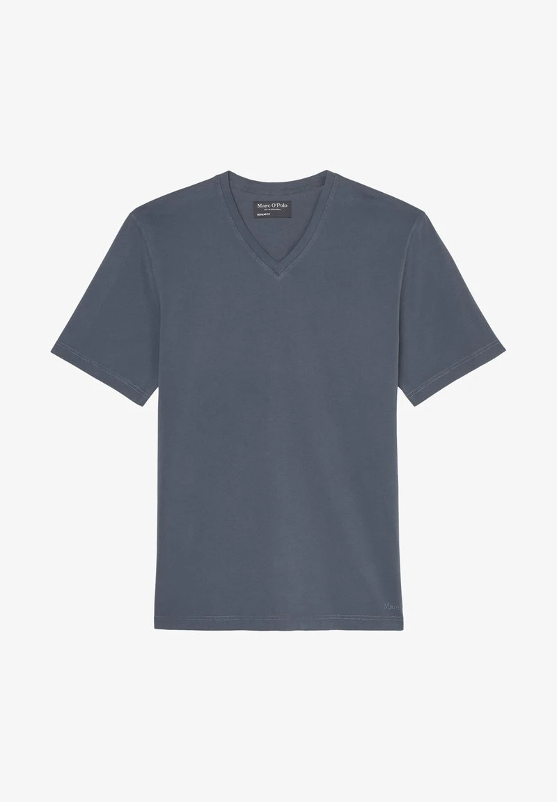 Marc O'Polo V-NECK- REGULAR AUS REINER BIO - T-Shirt Basic - Dark Navy 6 Marc O'Polo V-NECK- REGULAR AUS REINER BIO - T-Shirt Basic - Dark Navy – Bild 6