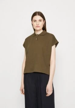 Marc O'Polo DENIM SHORTSLEEVE BUTTON PLACKET - Poloshirt - Dakota Shadow