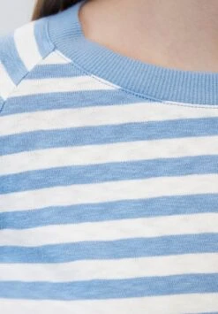 Marc O'Polo DENIM RAGLAN-STREIFEN- REGULAR AUS - Langarmshirt - Multi Soft Sky Blue -Mode Familie d6a7f2d3d530484aac3e3229c37313d8