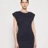 Marc O'Polo DRESS SHORT SLEEVE ROUND NECK SOLID - Etuikleid - Deep Blue Sea