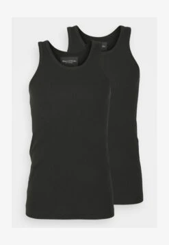 Marc O'Polo ICONIC RIB 2 PACK TANK TOP - Unterhemd/-shirt - Black/black -Mode Familie d7df42a226a54d058d199f53bacdf446