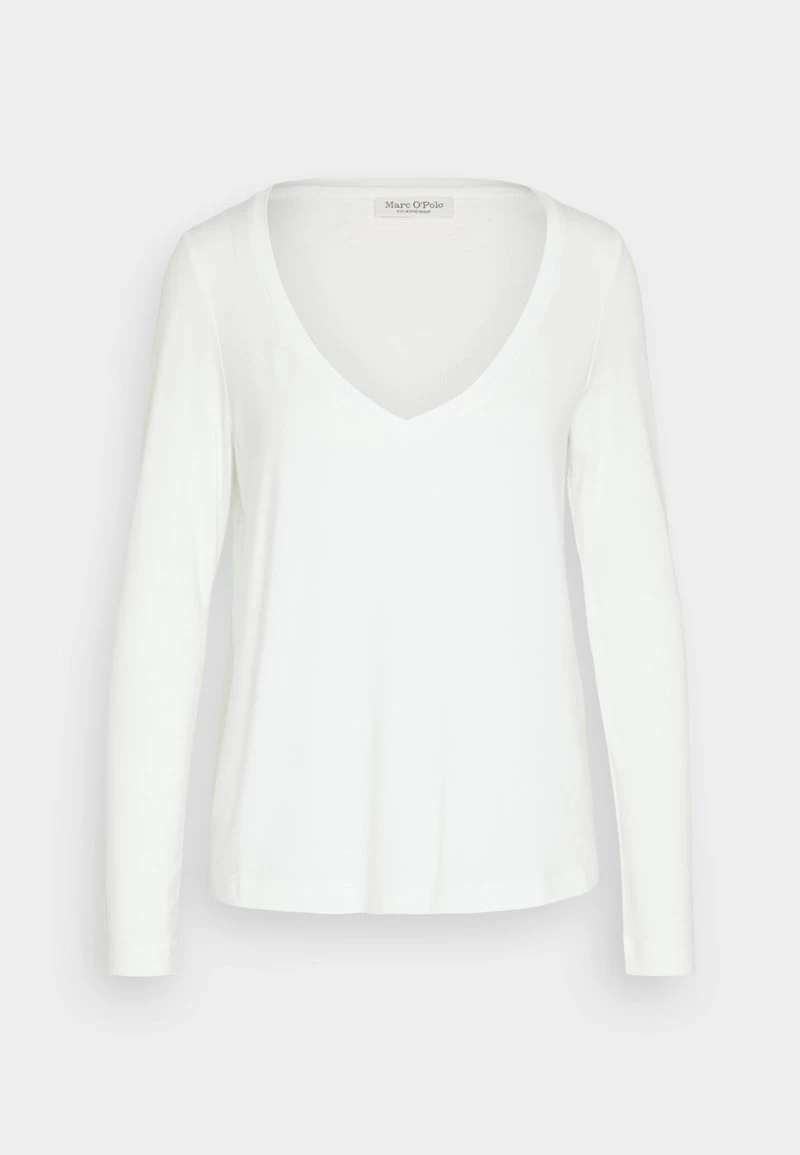 Marc O'Polo 3/4 SLEEVE V NECK - Langarmshirt - White 5 Marc O'Polo 3/4 SLEEVE V NECK - Langarmshirt - White – Bild 5