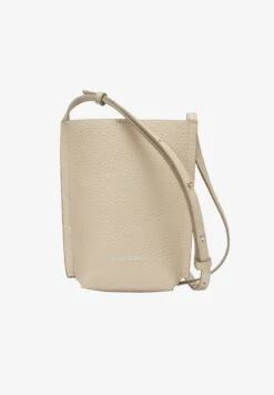 Marc O'Polo MAXI-SMARTPHONE AUS GENARBTEM - Umhängetasche - Frosty Sand