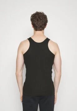 Marc O'Polo ICONIC RIB 2 PACK TANK TOP - Unterhemd/-shirt - Black/black -Mode Familie d9346ee80760486fb8a7aa615f2ef0f8