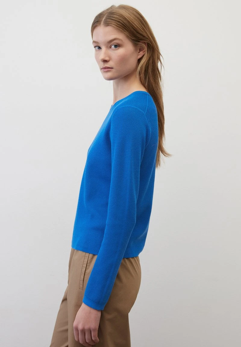 Marc O'Polo REGULAR AUS ORGANIC - Strickpullover - Vibrant Blue 3 Marc O'Polo REGULAR AUS ORGANIC - Strickpullover - Vibrant Blue – Bild 3