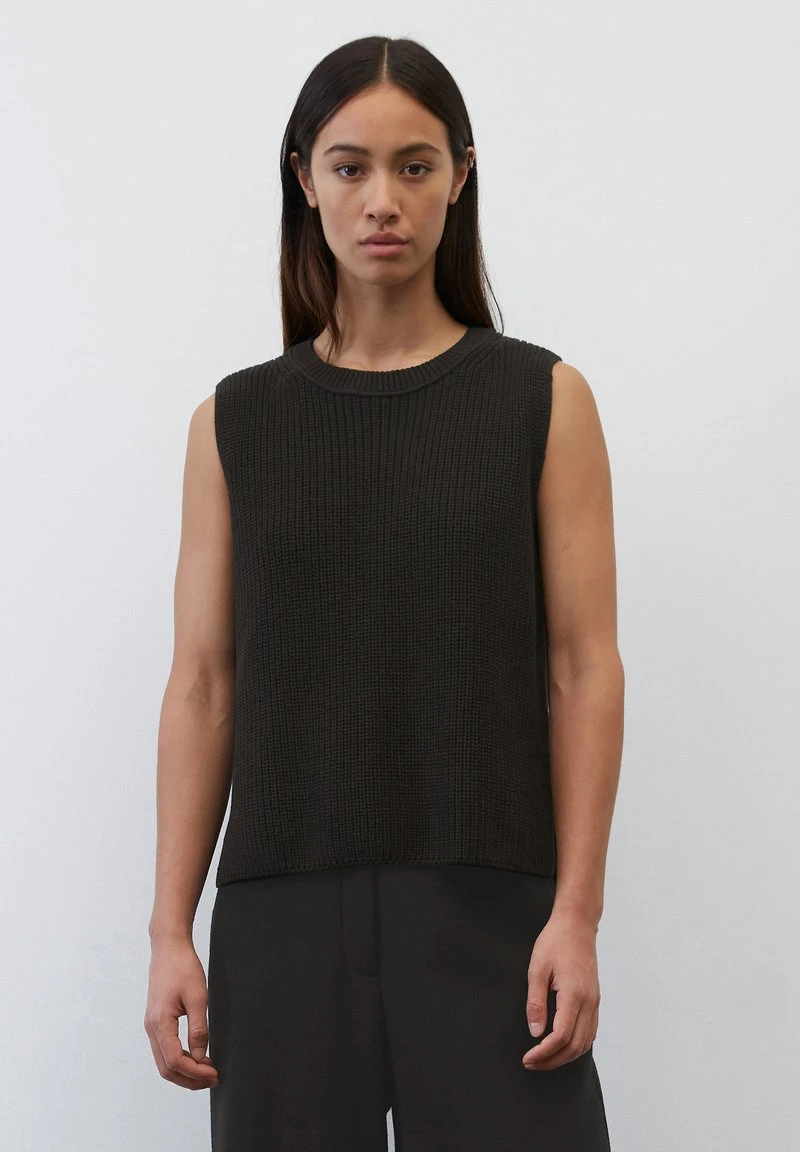 Marc O'Polo PULLUNDER SLEEVELES ROUND NECK - Strickpullover - Black 1 Marc O'Polo PULLUNDER SLEEVELES ROUND NECK - Strickpullover - Black