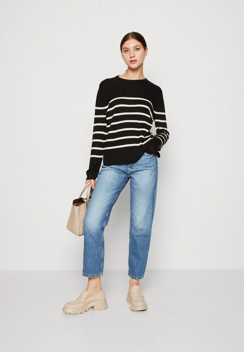 Marc O'Polo TROUSER STRAIGHT FIT CROPPED LENGTH HIGH WAIST - Jeans Straight Leg - Mid Blue 80s Wash 2 Marc O'Polo TROUSER STRAIGHT FIT CROPPED LENGTH HIGH WAIST - Jeans Straight Leg - Mid Blue 80s Wash – Bild 2