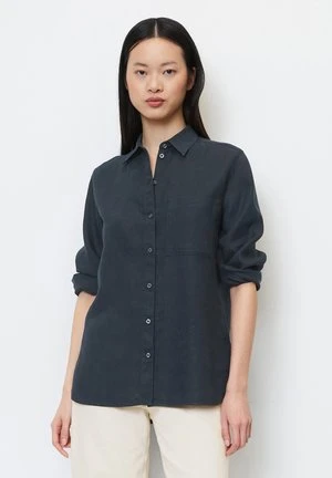 Marc O'Polo BOYFRIEND OVERSIZE AUS PAPER-TOUCH - Hemdbluse - Deep Blue Sea 4 Marc O'Polo BOYFRIEND OVERSIZE AUS PAPER-TOUCH - Hemdbluse - Deep Blue Sea – Bild 4