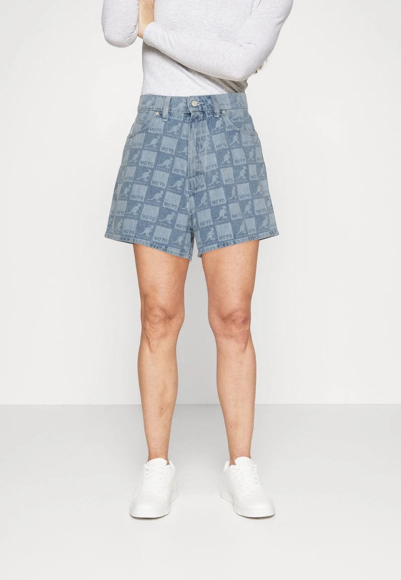 Marc O'Polo DENIM EXTRA HIGH WAIST STRONG A-SHAPED FIT MINI LENGTH - Jeans Shorts - Light Blue 1 Marc O'Polo DENIM EXTRA HIGH WAIST STRONG A-SHAPED FIT MINI LENGTH - Jeans Shorts - Light Blue