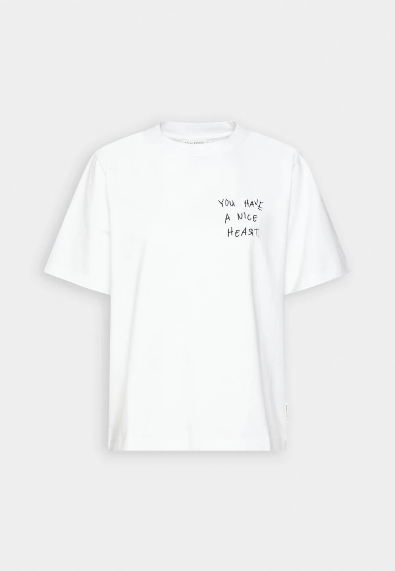 Marc O'Polo SHORT SLEEVE CREW NECK - T-Shirt Print - White 4 Marc O'Polo SHORT SLEEVE CREW NECK - T-Shirt Print - White – Bild 4